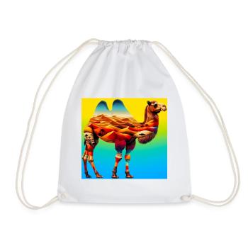 chameau - Sac de sport léger - blanc - Devant