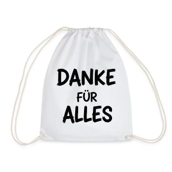 Vatertag Papa Männertag Muttertag Mutter Danke - Turnbeutel - Weiß - Vorne