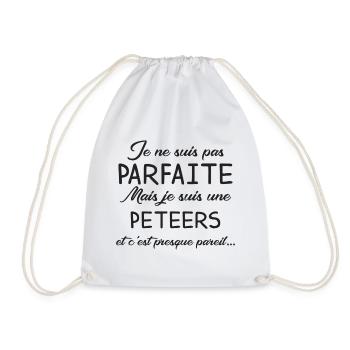 Je Ne Suis Pas Parfaite Mais Je Suis Une Peteer... - Sac de sport léger - blanc - Devant