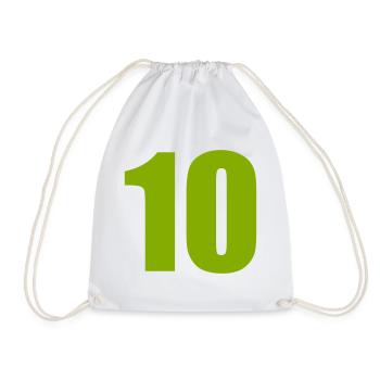10 - Turnbeutel - Weiß - Vorne