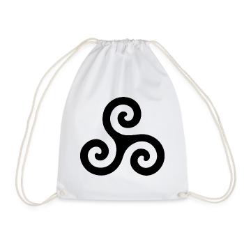 triskele - Turnbeutel - Weiß - Vorne