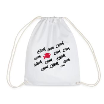 deadfish - Drawstring Bag - white - Front