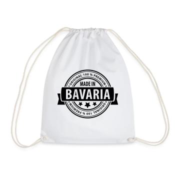 Made in Bavaria / Bavaria - Drawstring Bag - white - Front