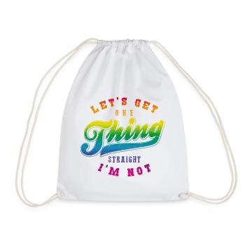 Laisse une chose être claire, je ne suis pas hétéro - Sac de sport léger - blanc - Devant