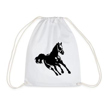Pferd - Drawstring Bag - white - Front