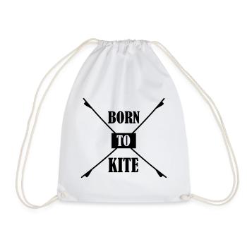 Kiteboard,Kiteboarder,Kite,Kiteboarding,Sea,Board - Drawstring Bag - white - Front