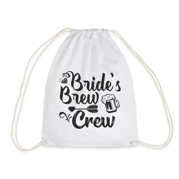 Bachelor - Drawstring Bag - white - Front