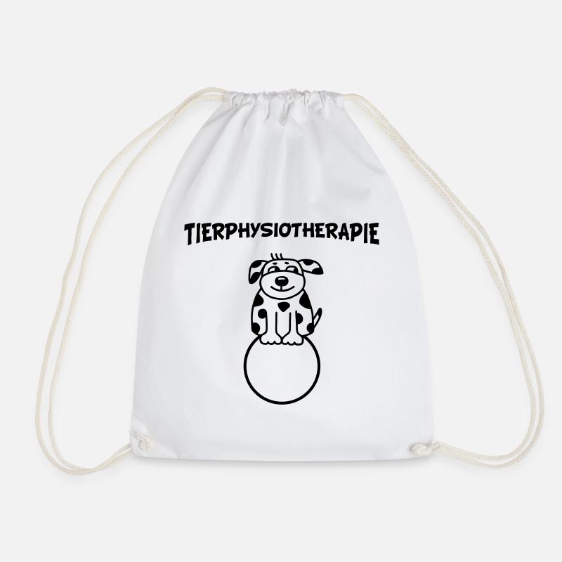 Tierphysiotherapie Hund - Turnbeutel - Weiß