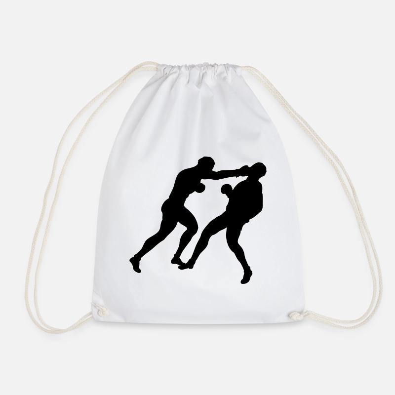 Boxing boxing - Drawstring Bag - white