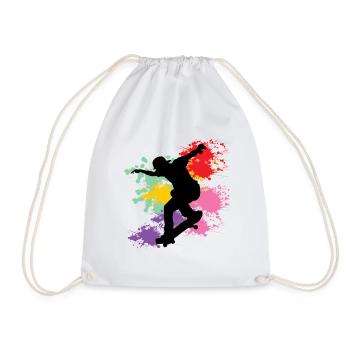 Skateboard - Sac de sport léger - blanc - Devant