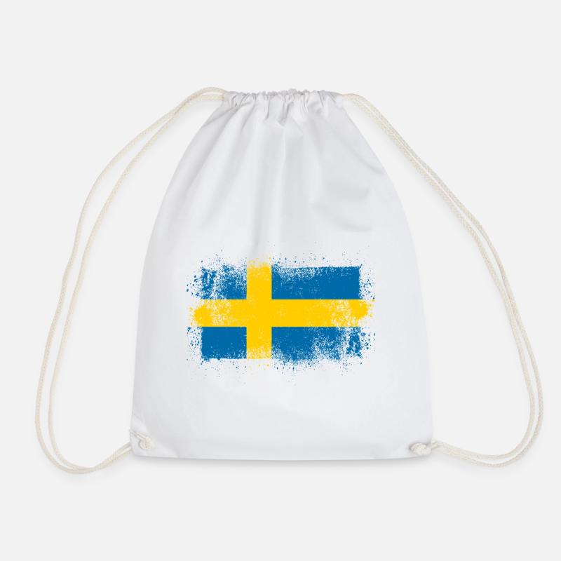 Schweden - Turnbeutel - Weiß