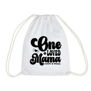 One Loved Mama - Turnbeutel - Weiß - Vorne
