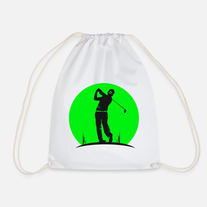 Golf, Golf, Vintage Golf - Turnbeutel - Weiß