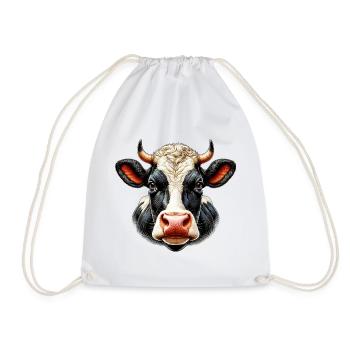 Vache - Sac de sport léger - blanc - Devant