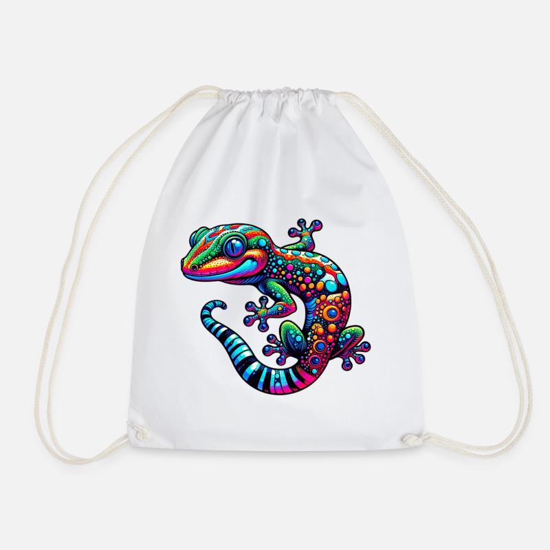 Gecko - Turnbeutel - Weiß