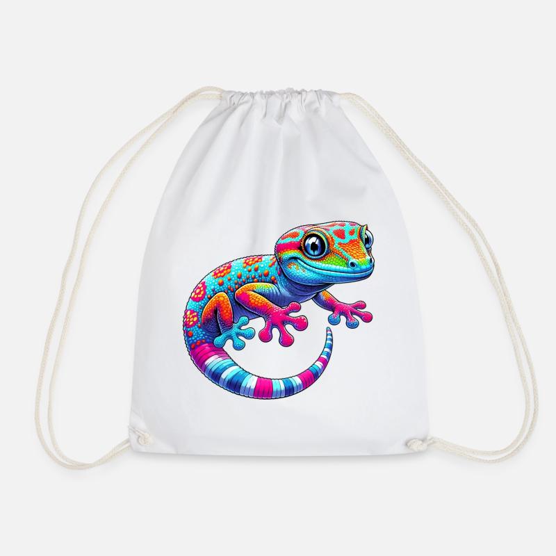 Gecko - Turnbeutel - Weiß