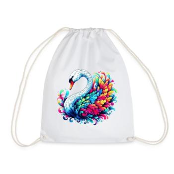 Cygne - Sac de sport léger - blanc - Devant