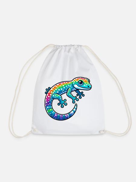 Gecko - Turnbeutel - Weiß