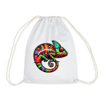 Caméléon - Sac de sport léger - blanc - Devant