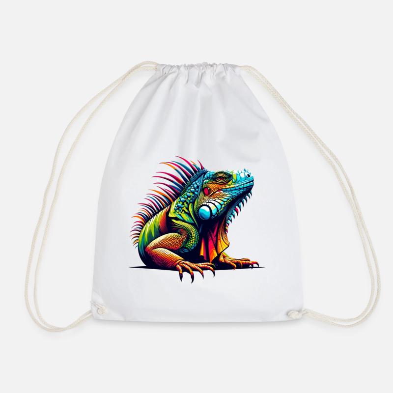 Leguan - Turnbeutel - Weiß