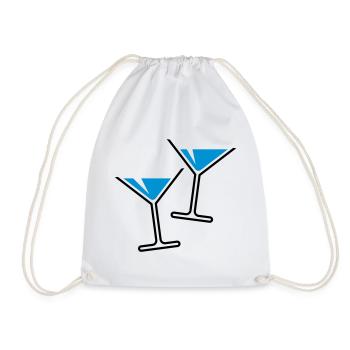 XDouplicated Leisure Fun (Skyblue) - Drawstring Bag - white - Front