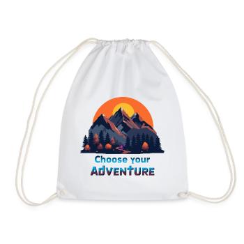 Retro Gaming Adventure - Drawstring Bag - white - Front