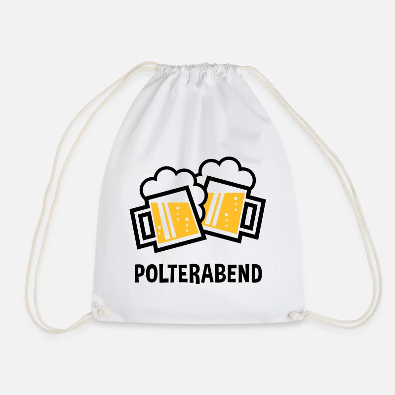 Polterabend (JGA Bier Bayrische Bierkrüge / 2C) - Turnbeutel - Weiß