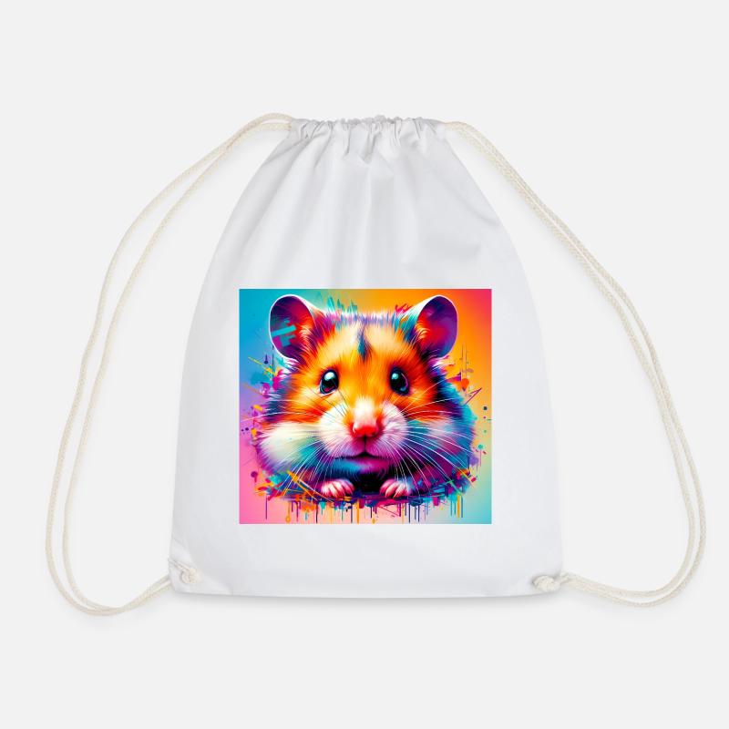 Hamster - Turnbeutel - Weiß