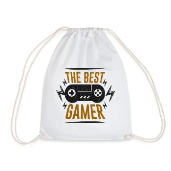Das beste Gamer-Controller-Emblem - Turnbeutel - Weiß - Vorne