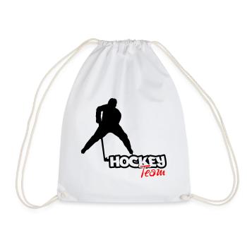 Hockey Team - Turnbeutel - Weiß - Vorne
