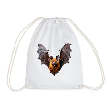 Fledermaus - Turnbeutel - Weiß - Vorne