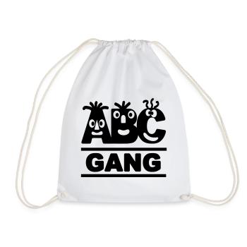 lustige ABC-GANG - Turnbeutel - Weiß - Vorne