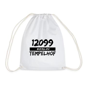 12099 Berlin Tempelhof - Turnbeutel - Weiß - Vorne