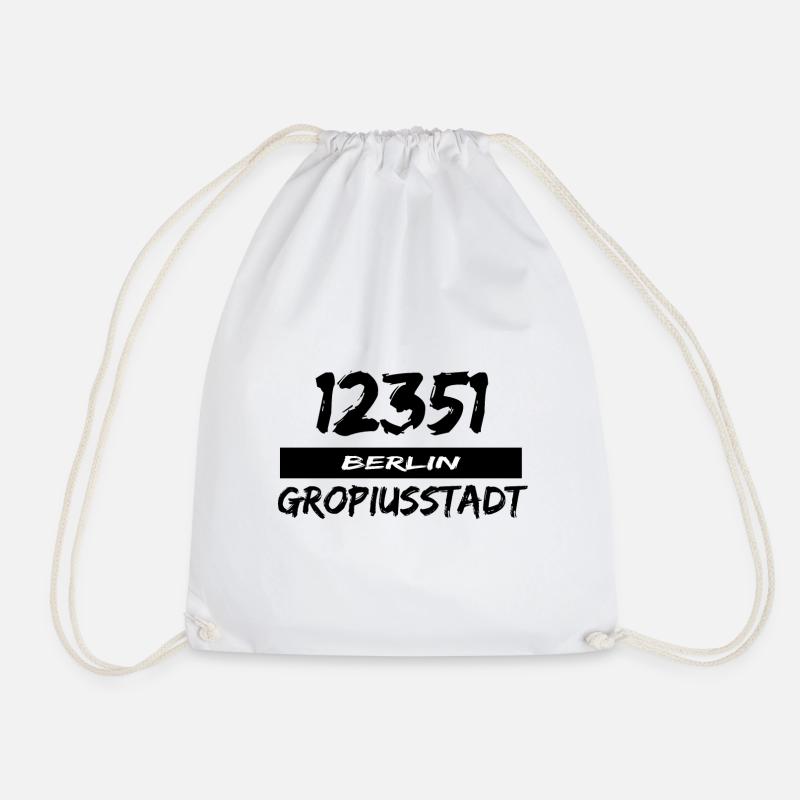 12351 Berlin Gropiusstadt - Turnbeutel - Weiß