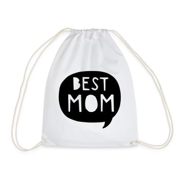 La meilleure maman - La meilleure maman - Maman - Maman - la fête des mères - Sac de sport léger - blanc - Devant