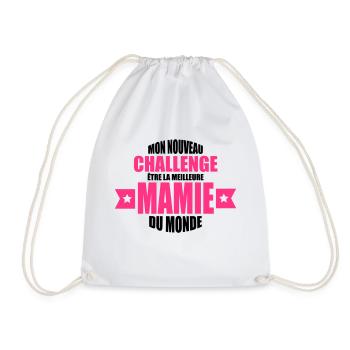 mon nouveau challenge être la meilleure mamie - Sac de sport léger - blanc - Devant