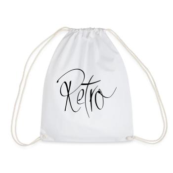 rétro - Sac de sport léger - blanc - Devant