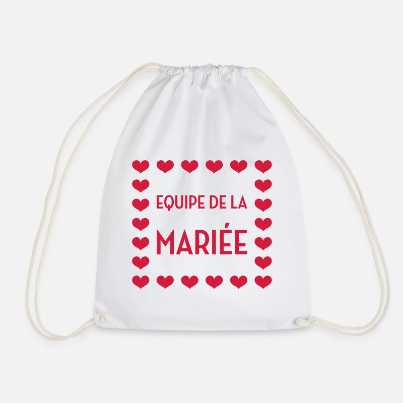 Equipe de la Mariée / Mariage / EVJF / EVG / Amour - Sac de sport léger - blanc