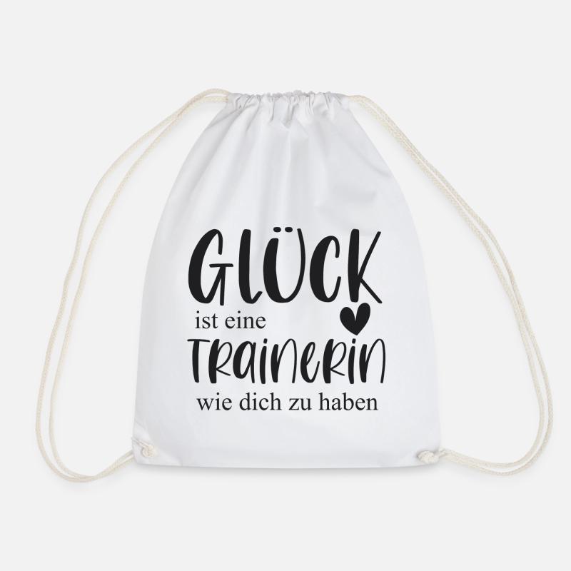 Trainerin Bedanken Geschenk Glück Abschied - Turnbeutel - Weiß
