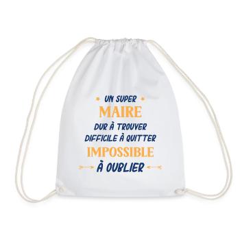 Un super Maire - Sac de sport léger - blanc - Devant