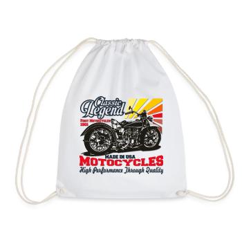 First Motorcycles Classic Legend - Drawstring Bag - white - Front