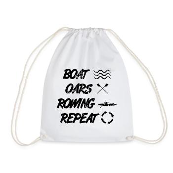 Rower's Saying - Drawstring Bag - white - Front