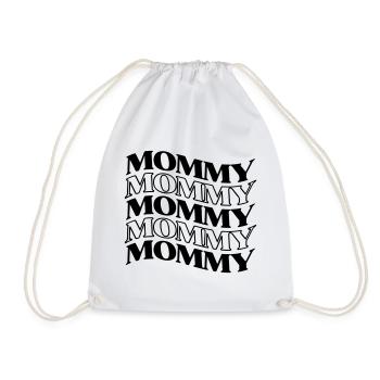 Bonheur des mères Maman Rétro Hippie pour la fête des mères - Sac de sport léger - blanc - Devant