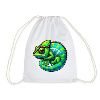 Chameleon - Drawstring Bag - white - Front