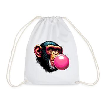 Singe - Sac de sport léger - blanc - Devant