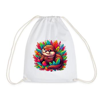 Loutre - Sac de sport léger - blanc - Devant