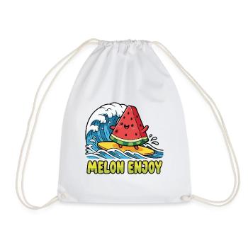 Surf pastèque - Sac de sport léger - blanc - Devant