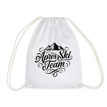 Apres Ski Team Berge - Turnbeutel - Weiß - Vorne
