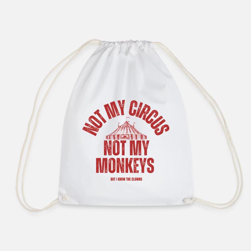 Pas mon cirque, pas mes singes - Sac de sport léger - blanc