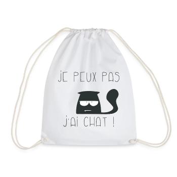 Je peux pas j'ai chaut blazé - Sac de sport léger - blanc - Devant
